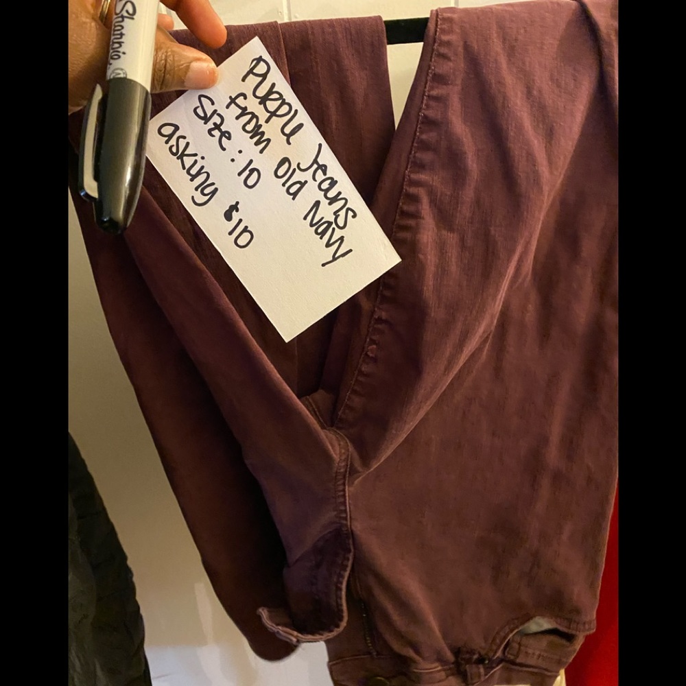 Purple old navy jeans